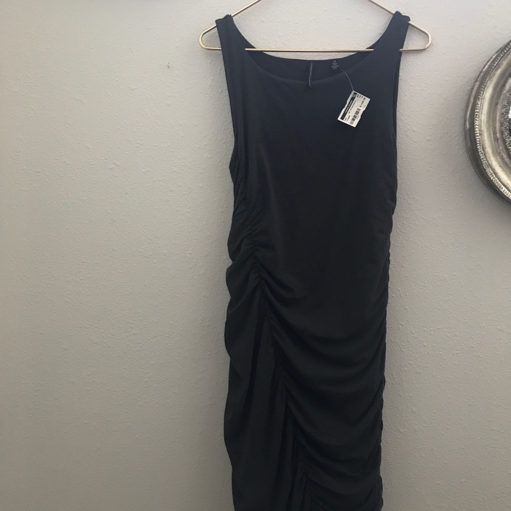 Ruched cotton/spandex dress